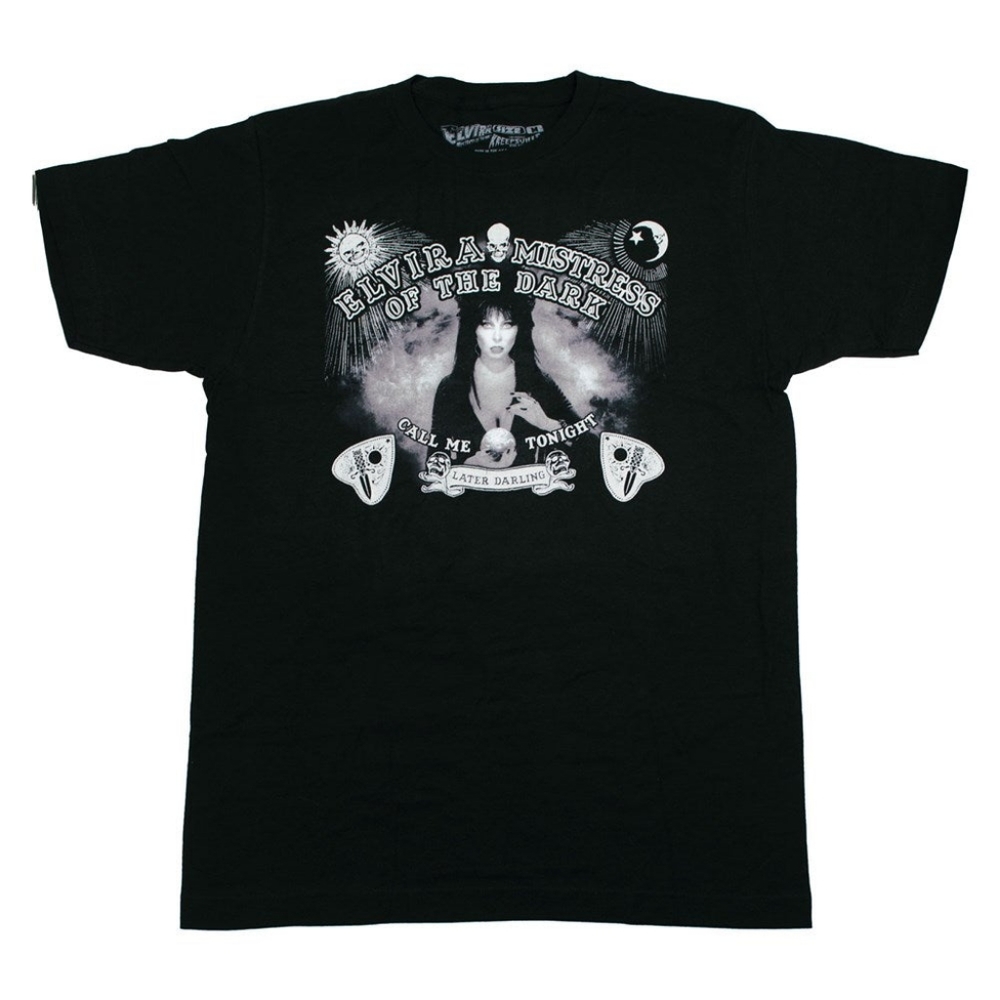 Elvira Spirit Board Men's T-shirt Size XL Kreepsville Mistress of the Dark - Picture 1 of 3
